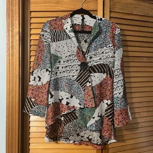 Colorful Patterned Women's Blazer